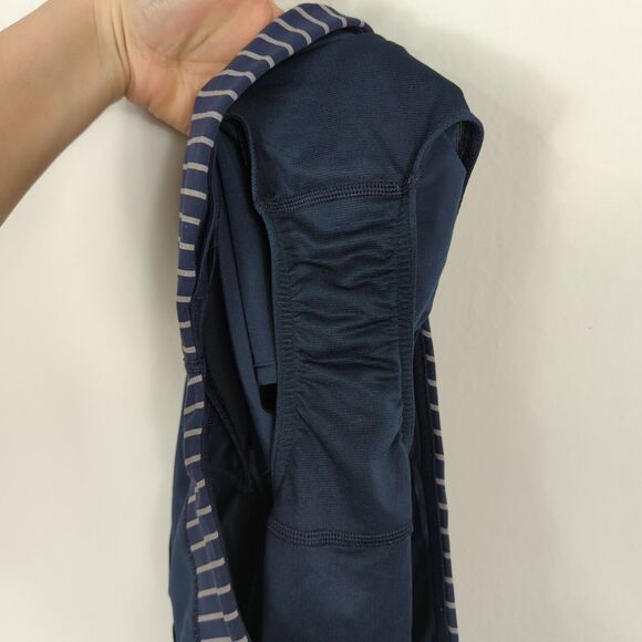 Lululemon Run Speed Short 4-way Stretch Stripe Inkwell Heathered Slate Size 8 - Picture 7 of 7